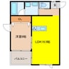 クルムズⅠ 1LDKの間取り