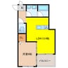 クルムズⅡ 1LDKの間取り