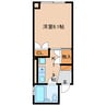 アンソレイユ塩町 1Kの間取り