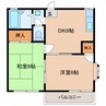 東海道本線/掛川駅 車移動 2階 築35年 2DKの間取り