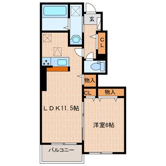 間取図 クラールワダ