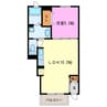 ヒラソル 1LDKの間取り