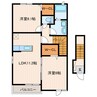 リバーサイドⅠ 2LDKの間取り