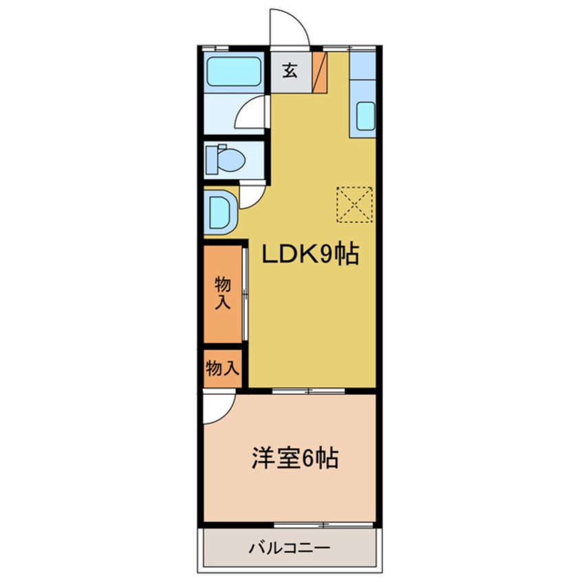 間取図 天竜浜名湖鉄道<天浜線>/掛川市役所前駅 徒歩6分 1階 築34年