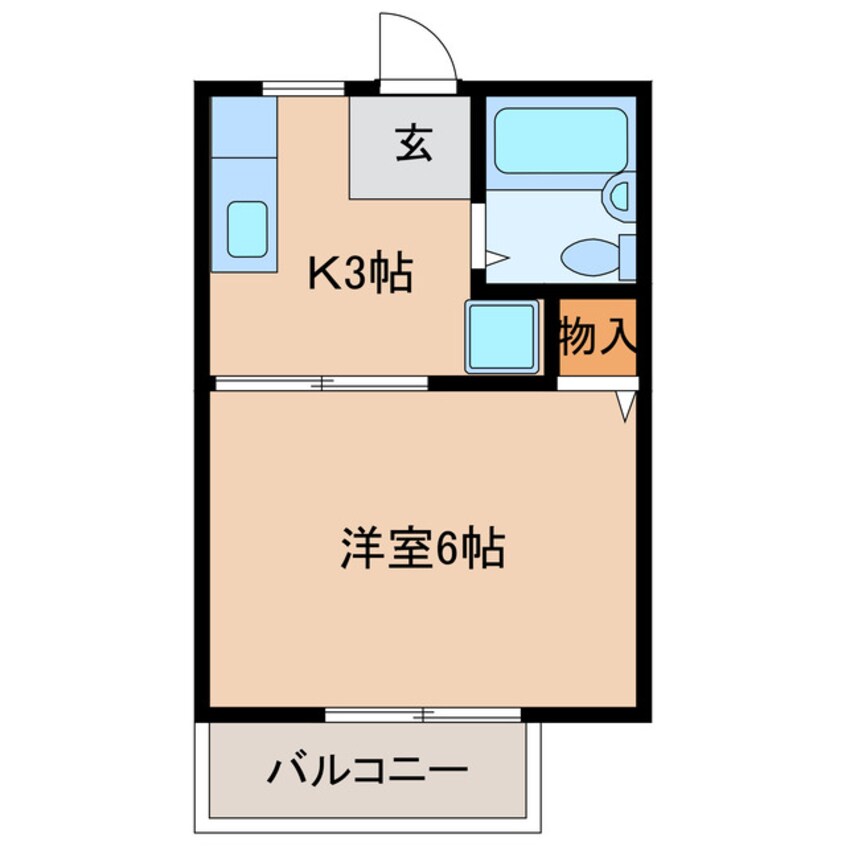 間取図 東海道本線/菊川駅 車移動　18分8.5km 1階 築35年