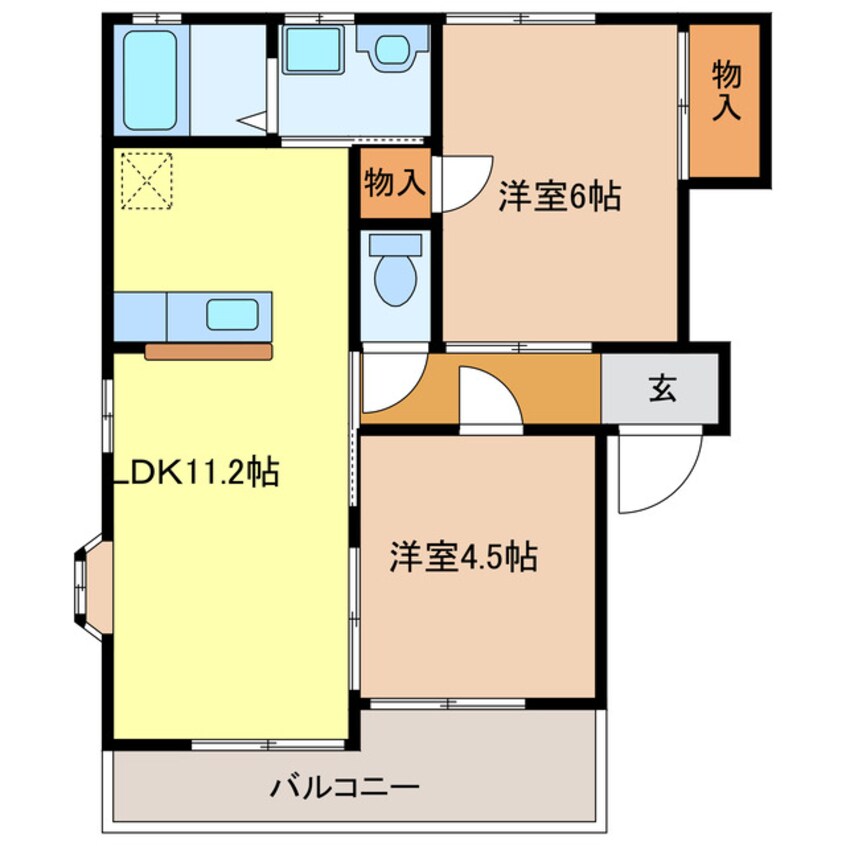 間取図 東海道本線/袋井駅 徒歩18分 1階 築28年