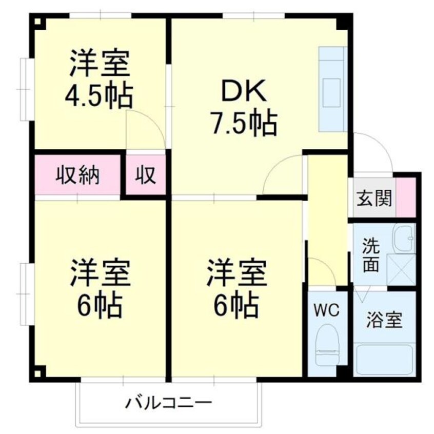 間取図 東海道本線/菊川駅 車移動　17分8.3km 1階 築34年