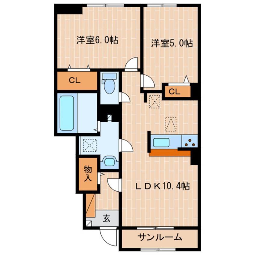 間取図 天竜浜名湖鉄道<天浜線>/西掛川駅 徒歩19分 1階 築3年