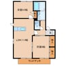 カーサベガ 2LDKの間取り