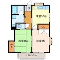 メゾンKⅢの間取図