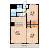 ランドマークヴィラ 2LDKの間取り