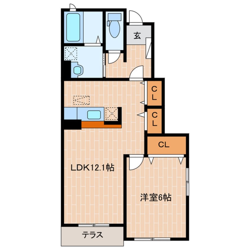 間取図 メゾン・ドゥ・アベェニールB