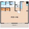 Casa西大渕 1Rの間取り