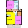 Villa　RyutakuⅡB 2LDKの間取り