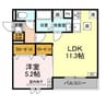 D-Hills上西郷 1LDKの間取り