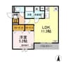 D-Hills上西郷 1LDKの間取り
