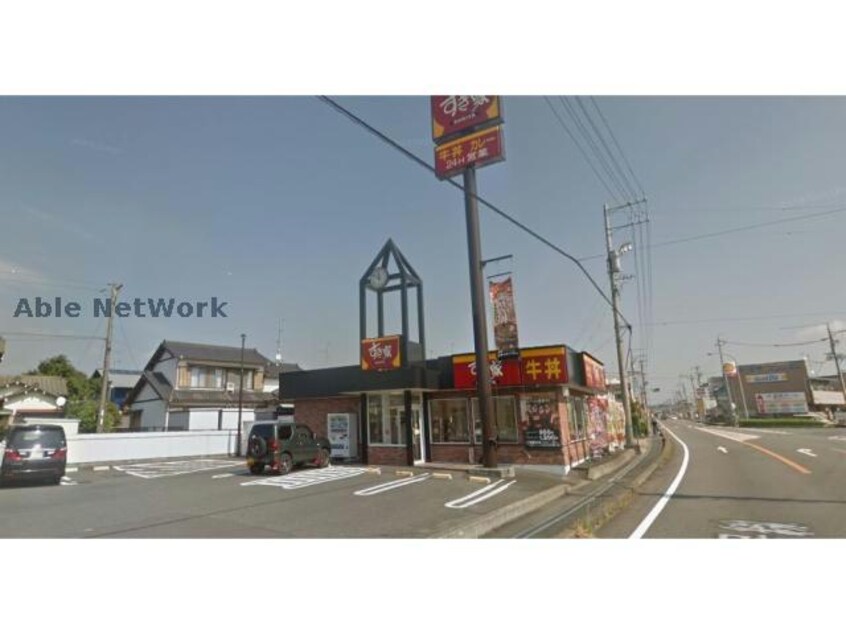 すき家掛川城西店(その他飲食（ファミレスなど）)まで609m レジェント・ヒルB