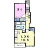 ライグッドⅡ 1LDKの間取り