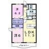 ファースト　ブリッジ上青山 2LDKの間取り