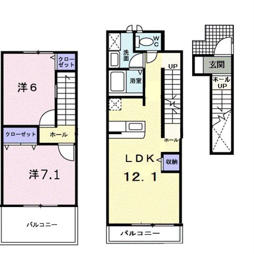 間取図 レヴェンテ２１　Ｂ