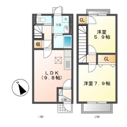 間取り図 SunGardenぴの