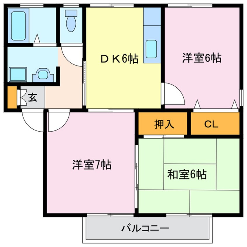 間取図 クラージュ