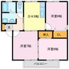 クラージュ 3DKの間取り