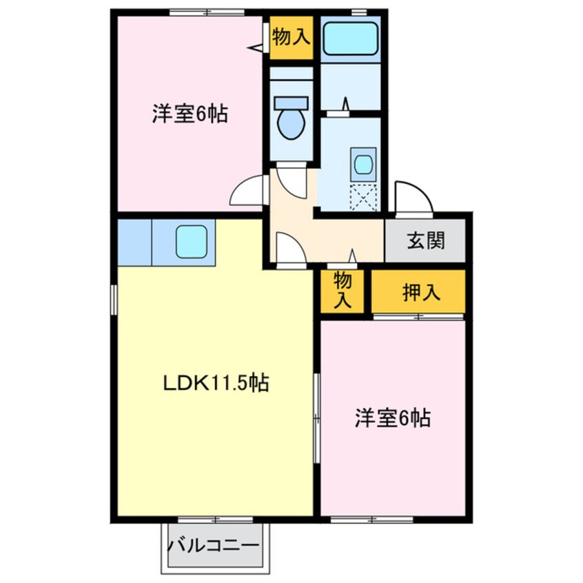 間取図 セジュール拾石