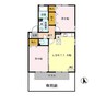 コンフォール貴船 2LDKの間取り