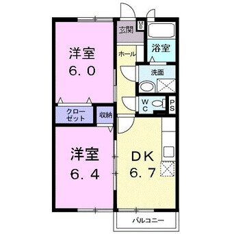 間取図 ローマ・パラシオ下向山