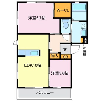 間取図 リヴィエール東部