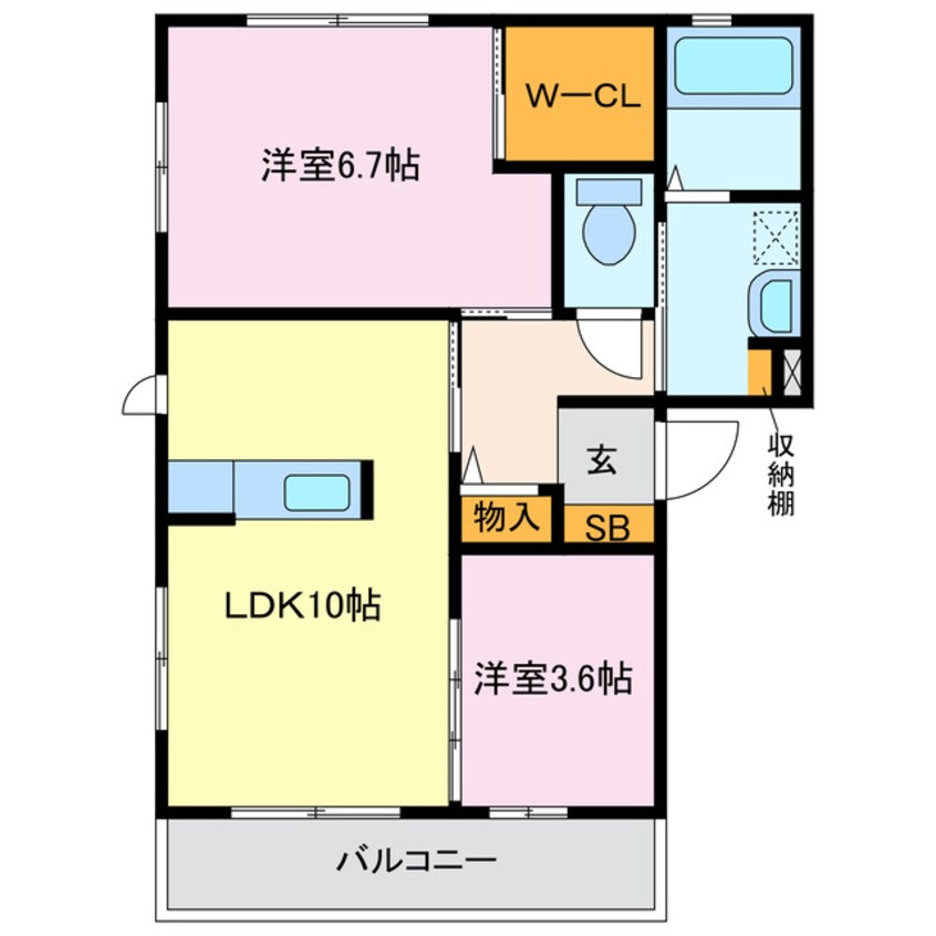 間取図 リヴィエール東部