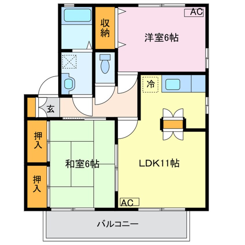 間取図 リバーサイド平田