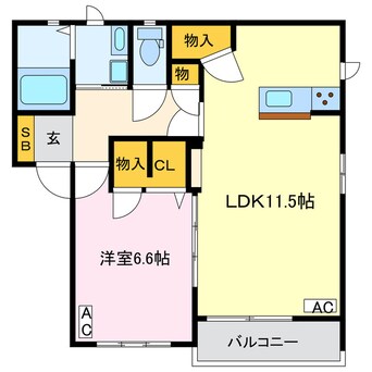 間取図 ベルパーク丸山Ｌ棟