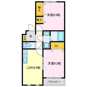 間取図 アパ・ピスカトピア