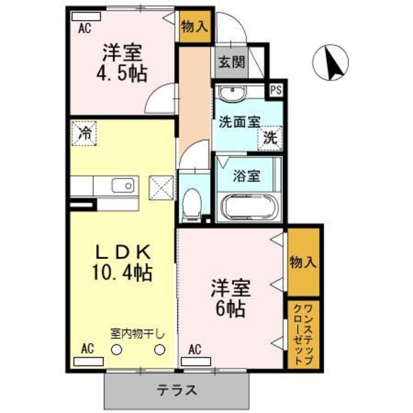 間取図 ドルチェ蒲郡栄町　Ａ棟