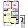 ヴィラルミエール 2LDKの間取り