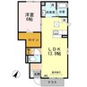 D-room金平 1LDKの間取り