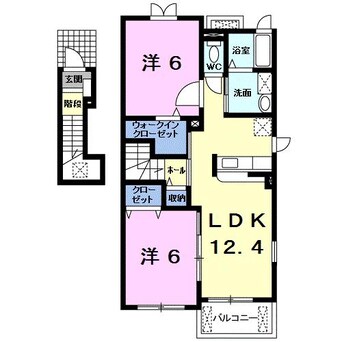 間取図 ハイ　ルーメス