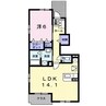 エレガント上青山 1LDKの間取り