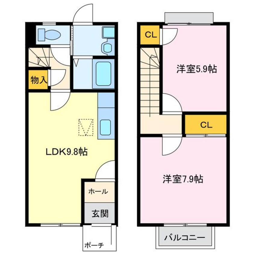 間取図 カサベルデ三谷東