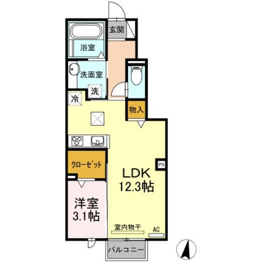 間取図 レセンテ須田Ａ