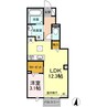 レセンテ須田Ａ 1LDKの間取り