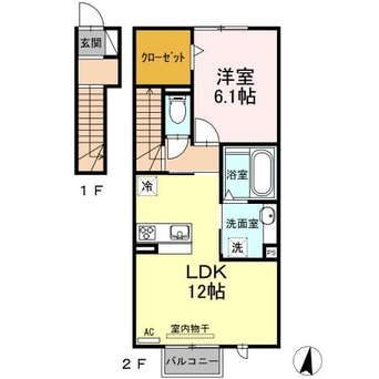 間取図 レセンテ須田Ａ