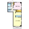 セントクレール元町 1LDKの間取り
