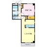 セントクレール元町 1LDKの間取り