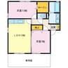 リバーサイドストリーム 2LDKの間取り