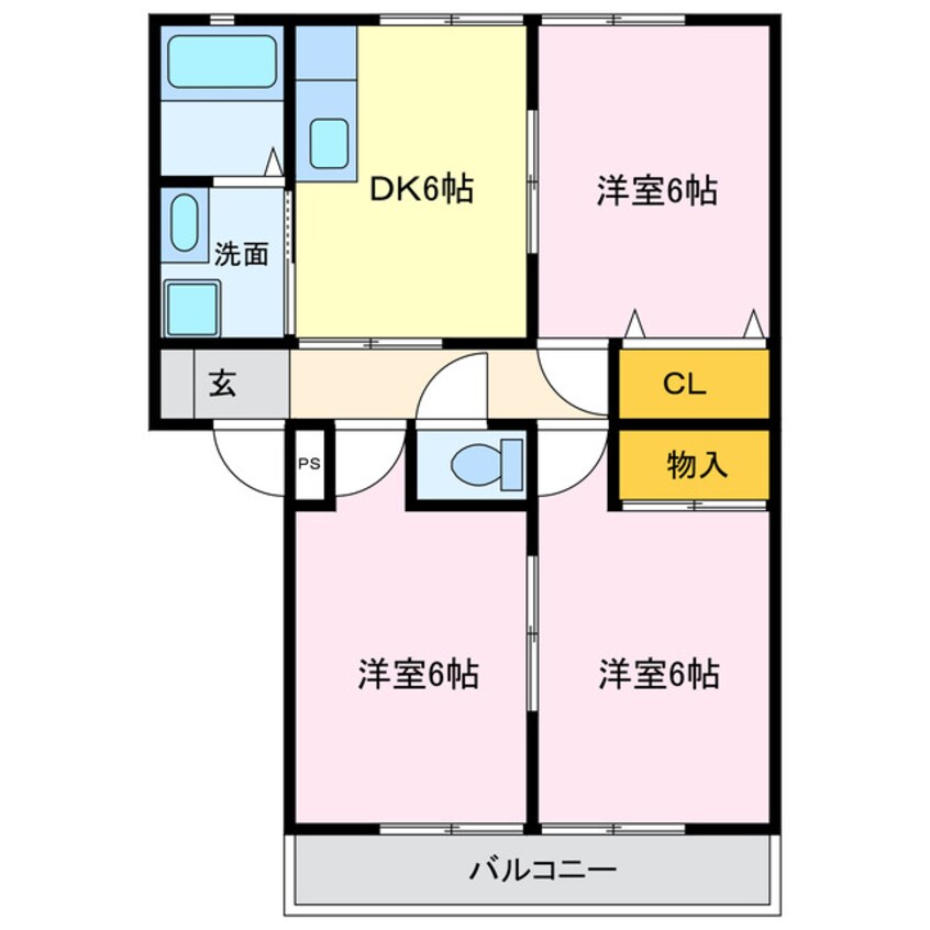 間取図 ライフイン・ラグーン