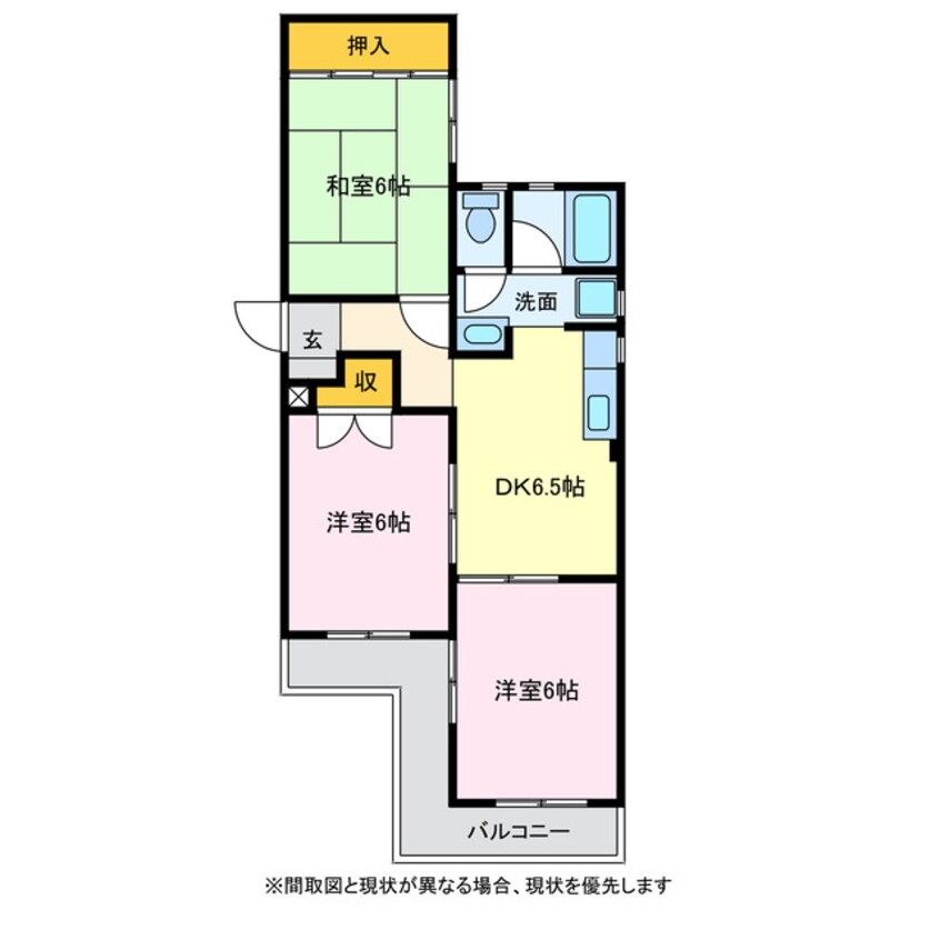 間取図 ハイツ東山