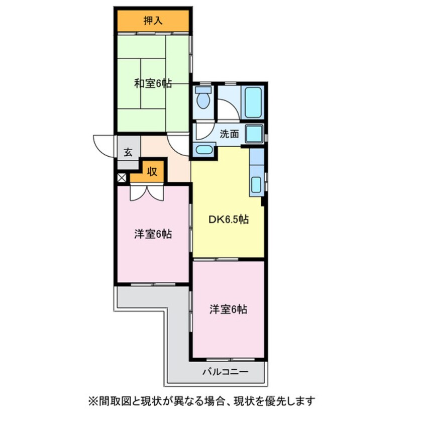 間取図 ハイツ東山